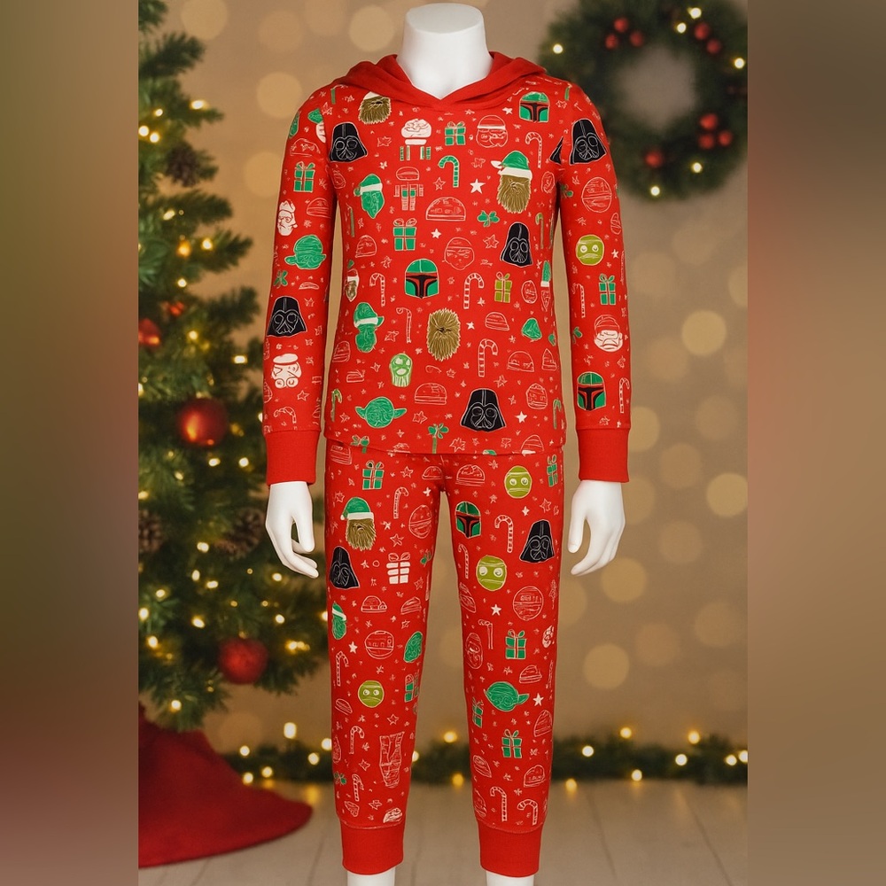 Star Wars Boys XS Christmas Pajama Set Amazon Essentials NWOT